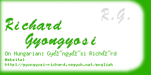 richard gyongyosi business card