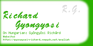 richard gyongyosi business card